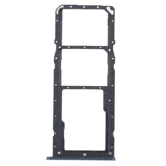 For Realme C31 SIM Card Tray + SIM Card Tray + Micro SD Card Tray (Black)