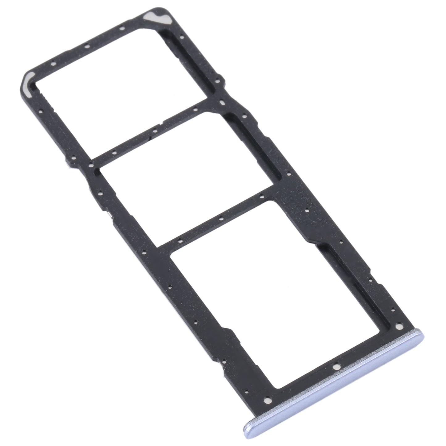For Realme C31 SIM Card Tray + SIM Card Tray + Micro SD Card Tray (Silver)