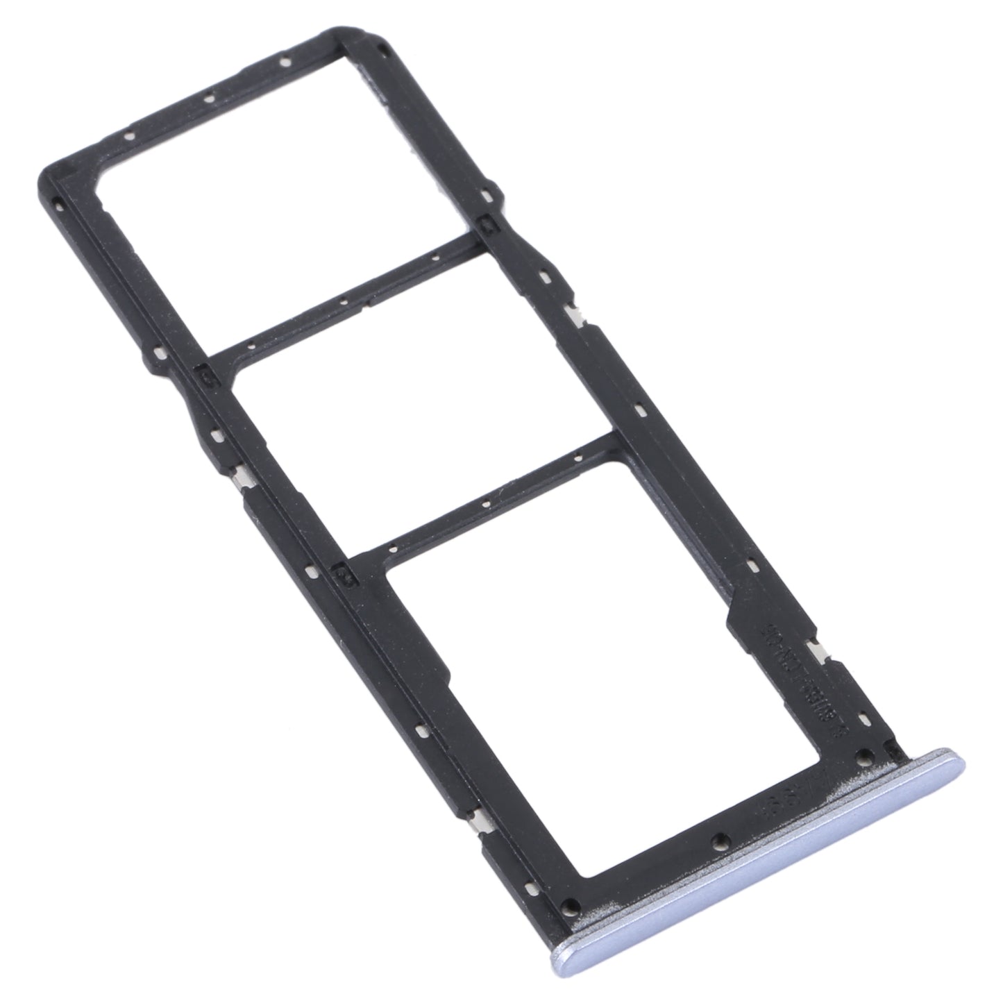 For Realme C31 SIM Card Tray + SIM Card Tray + Micro SD Card Tray (Silver)