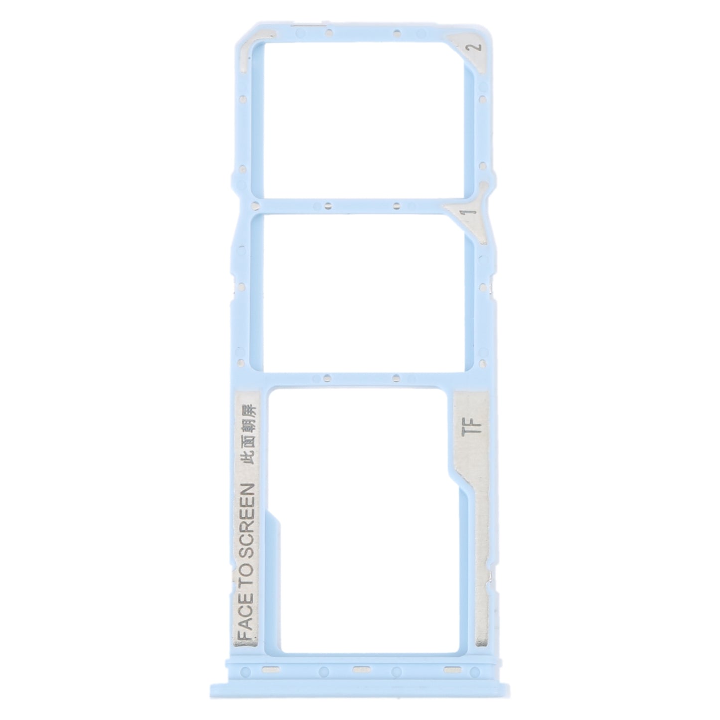 For Xiaomi Redmi A1 2022 / Redmi A1+ SIM Card Tray + SIM Card Tray + Micro SD Card Tray (Blue)