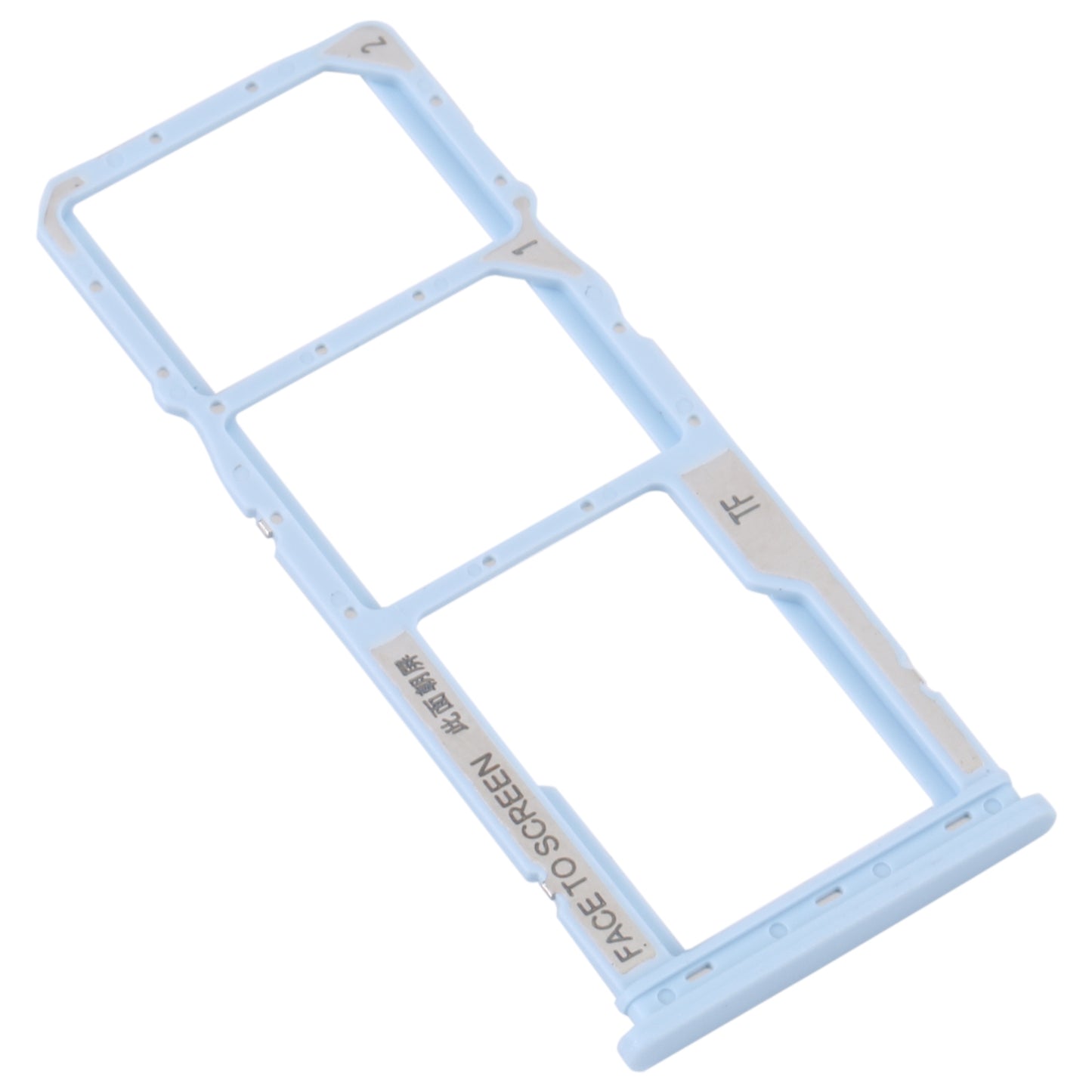 For Xiaomi Redmi A1 2022 / Redmi A1+ SIM Card Tray + SIM Card Tray + Micro SD Card Tray (Blue)