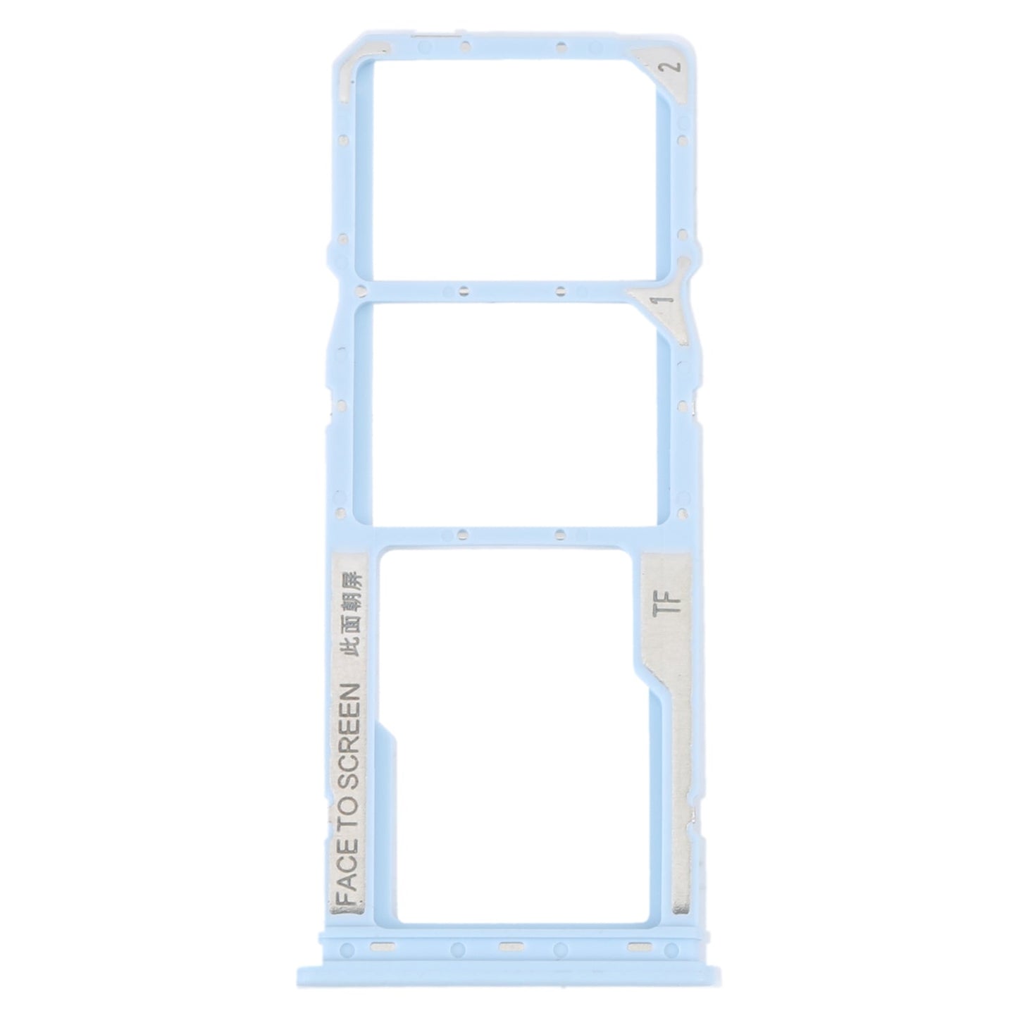 For Xiaomi Redmi A1 2022 / Redmi A1+ SIM Card Tray + SIM Card Tray + Micro SD Card Tray (Blue)
