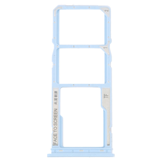 For Xiaomi Redmi A1 2022 / Redmi A1+ SIM Card Tray + SIM Card Tray + Micro SD Card Tray (Blue)