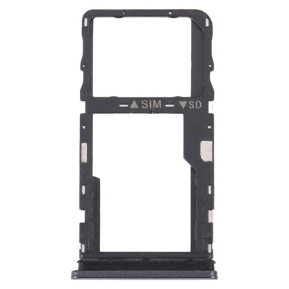 For TCL 30 XE 5G T767W Original SIM Card Tray + Micro SD Card Tray(Black)