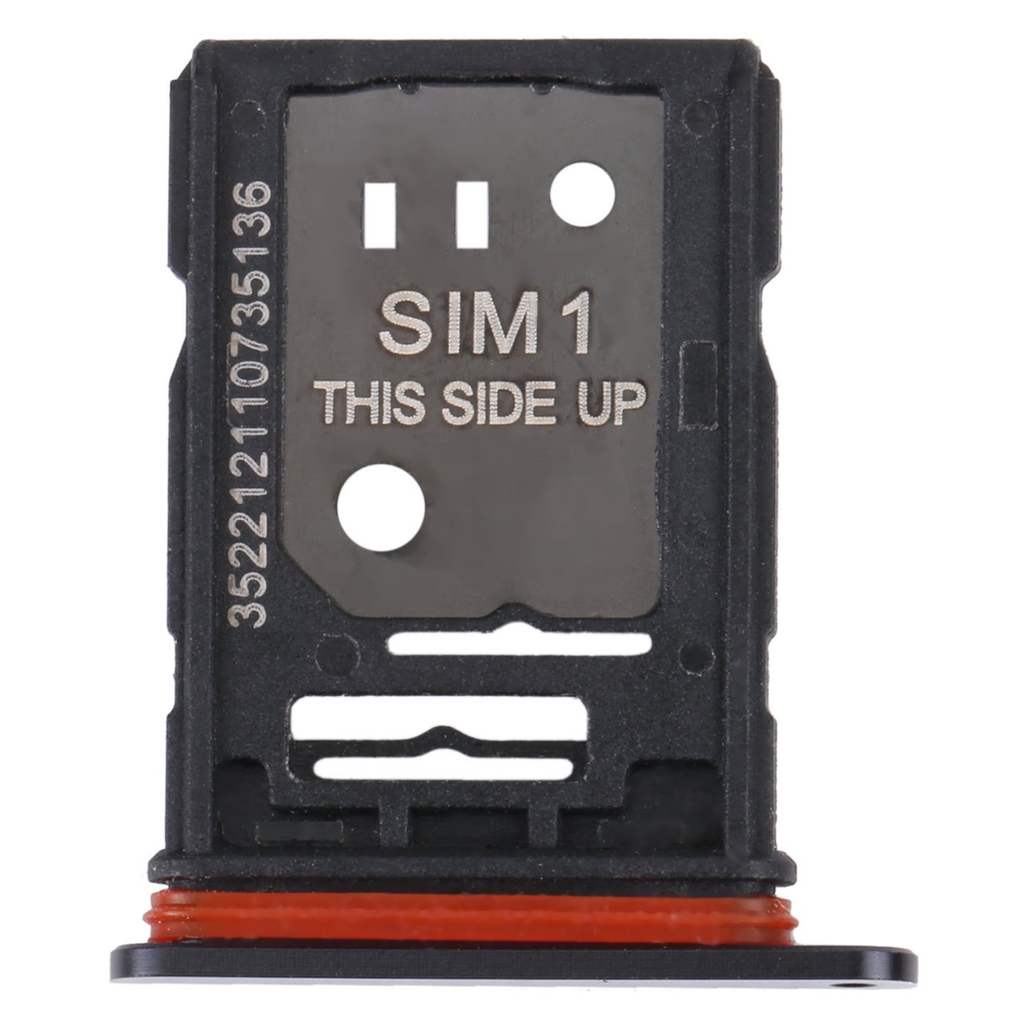 For TCL 10 Pro Original SIM Card Tray + SIM / Micro SD Card Tray(Black)