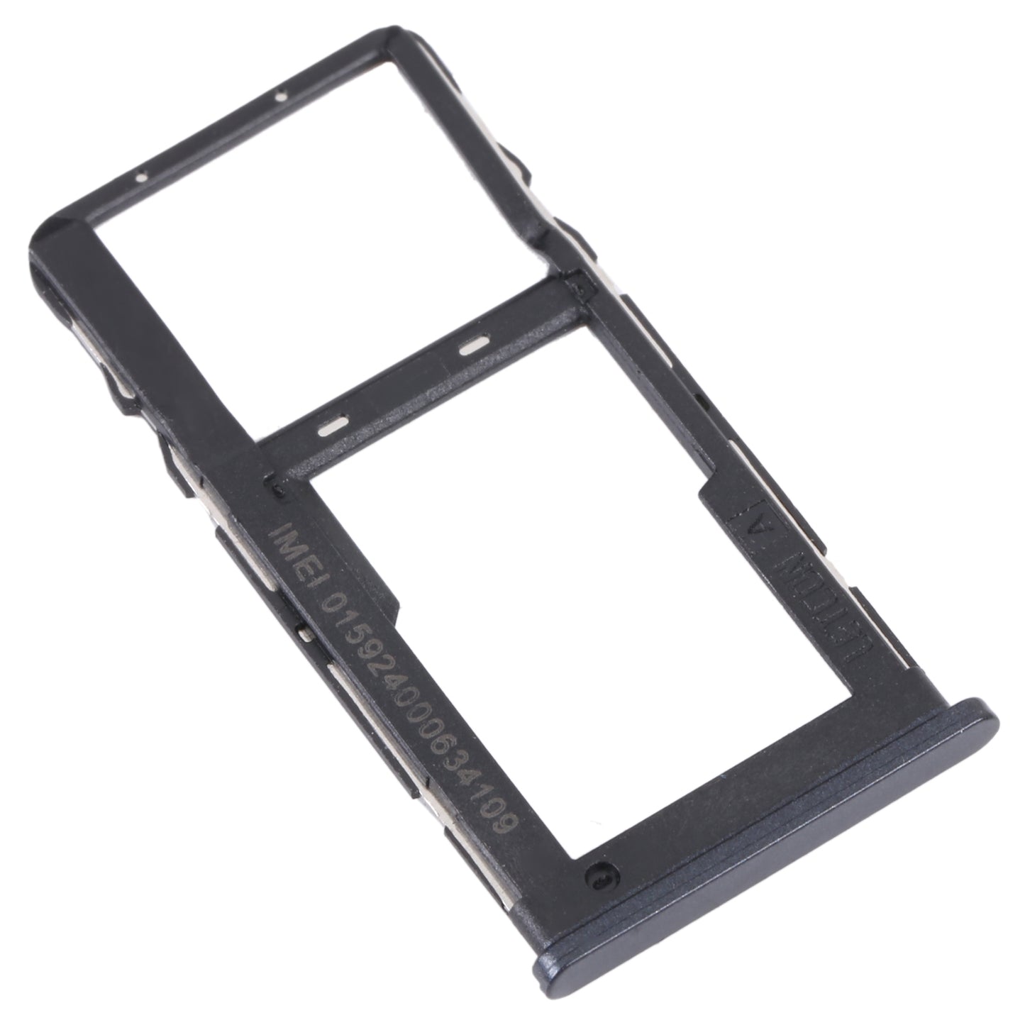 For TCL 20 R 5G Original SIM Card Tray + Micro SD Card Tray(Black)