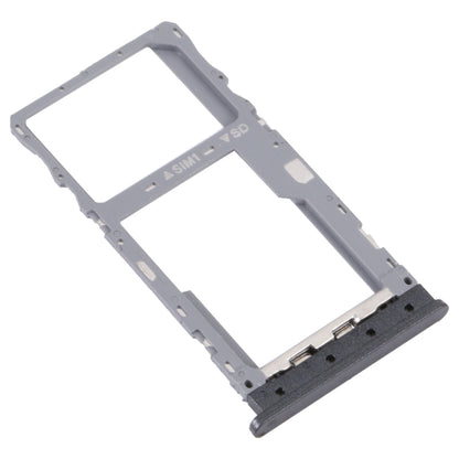 For T-Mobile REVVL 4 4G Original SIM Card Tray + Micro SD Card Tray(Black)