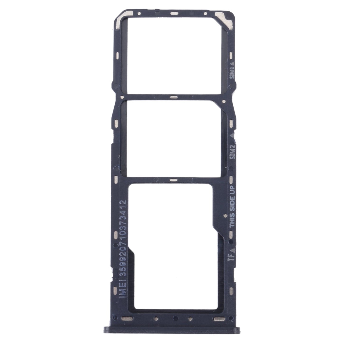 For Alcatel 1V 2021 Original SIM Card Tray + SIM Card Tray + Micro SD Card Tray(Blue)