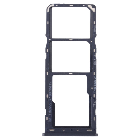 For Alcatel 1V 2021 Original SIM Card Tray + SIM Card Tray + Micro SD Card Tray(Blue)