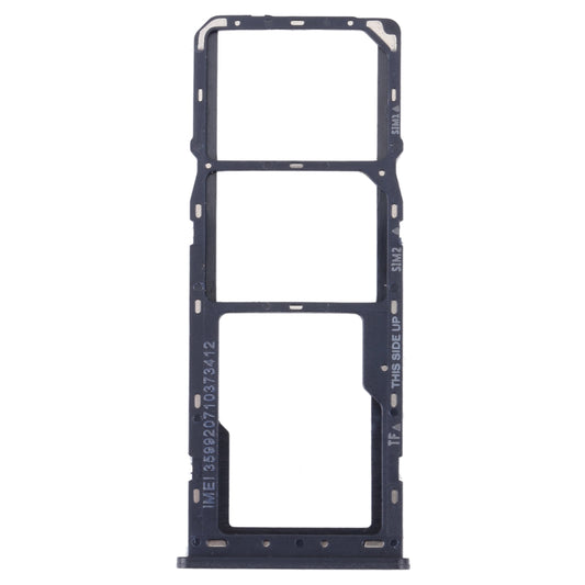 For Alcatel 1V 2021 Original SIM Card Tray + SIM Card Tray + Micro SD Card Tray(Blue)