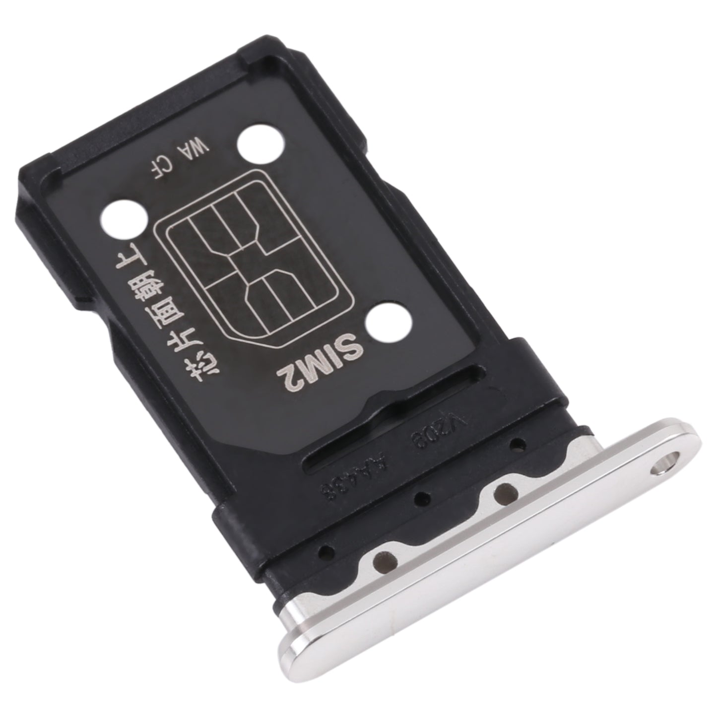 For OnePlus 10 Pro NE2210 NE2211 NE2213 NE2215 SIM Card Tray + SIM Card Tray (Silver)