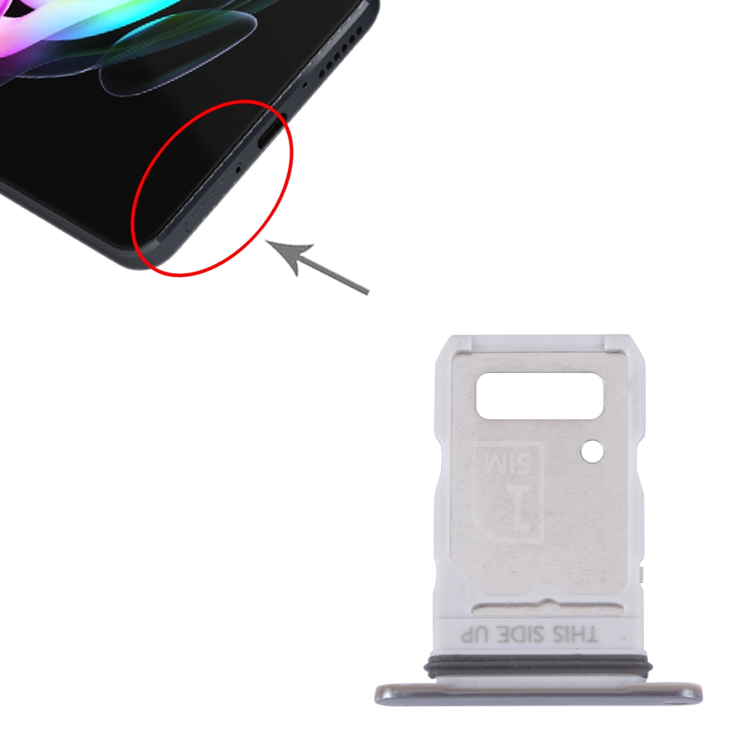 For Motorola Edge 20 Original SIM Card Tray + SIM Card Tray (Gold)