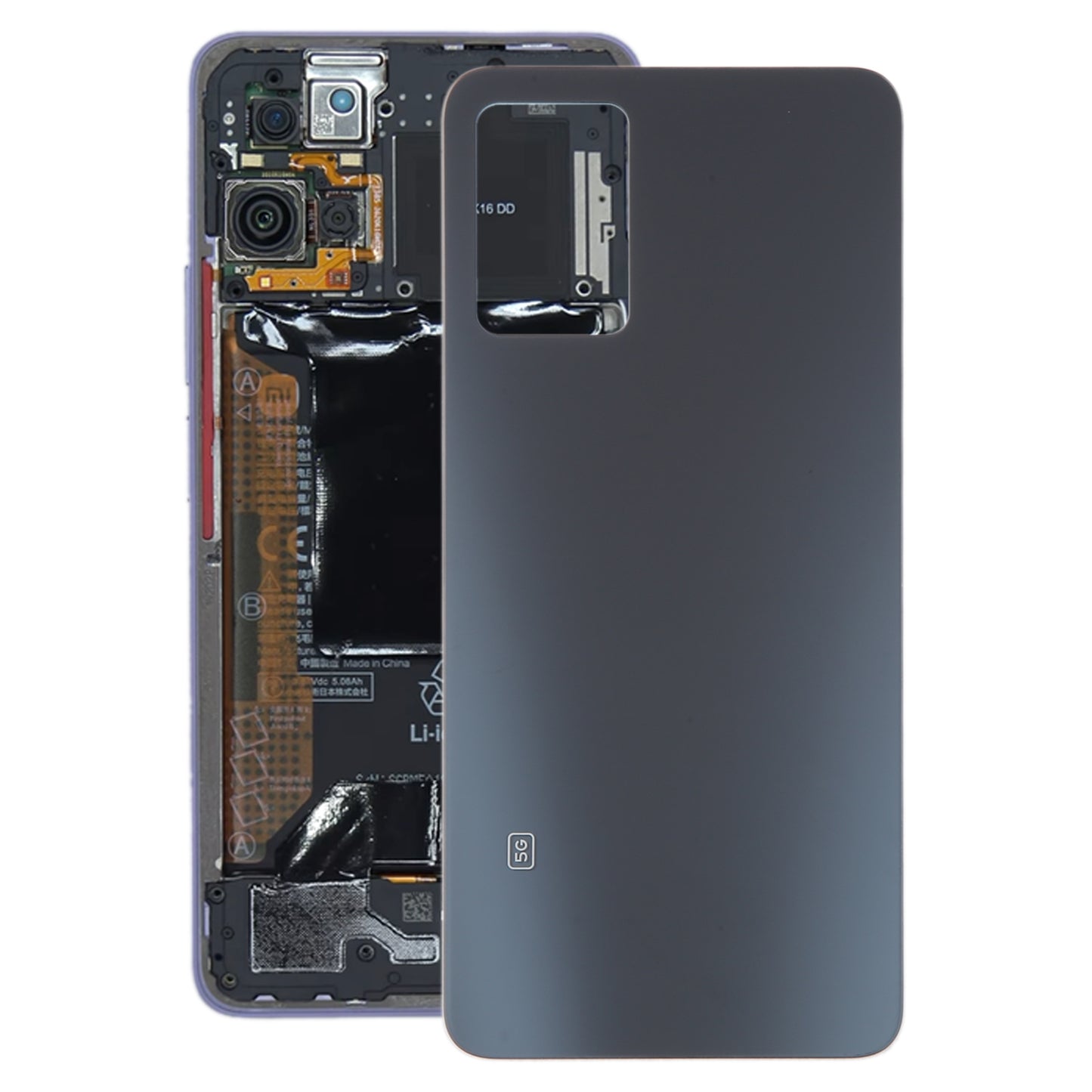 For Xiaomi 11i Glass Battery Back Cover(Black)