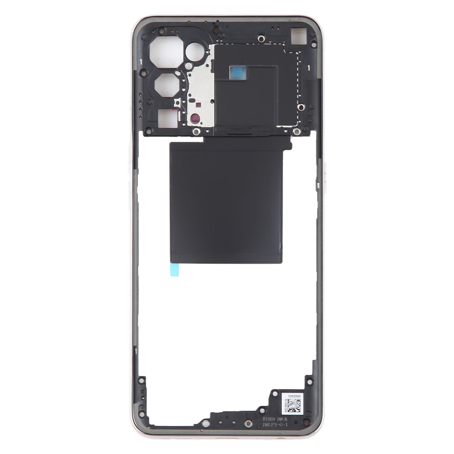 For OPPO Reno5 5G Original Middle Frame Bezel Plate (Gold)