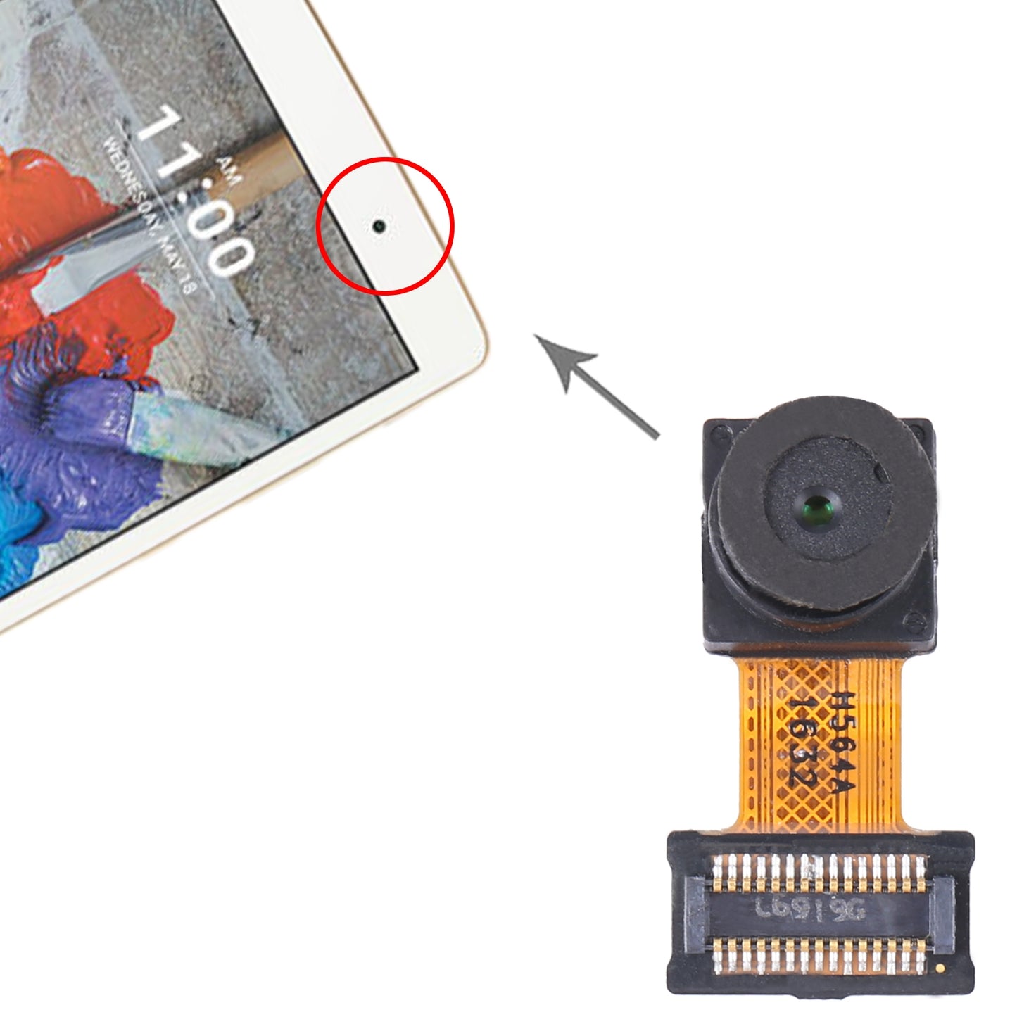For LG G Pad X 8.0 V520 Original Front Facing Camera