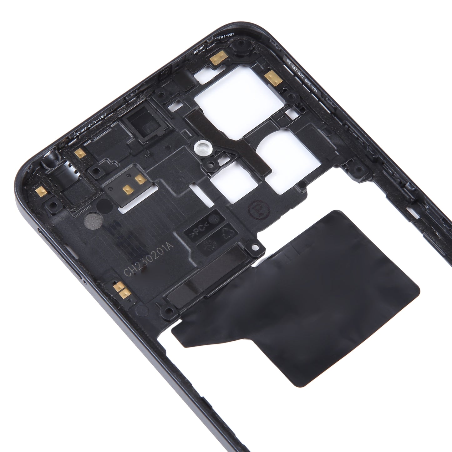 For Xiaomi Redmi Note 12 4G Original Middle Frame Bezel Plate (Black)