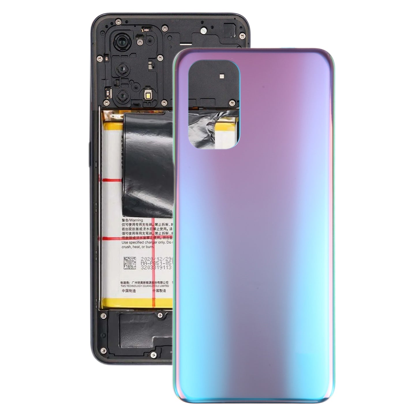 For OPPO A54 5G / A74 5G Battery Back Cover(Gold)