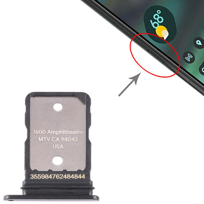For Google Pixel 6A Original SIM Card Tray with SIM Pin (Black)