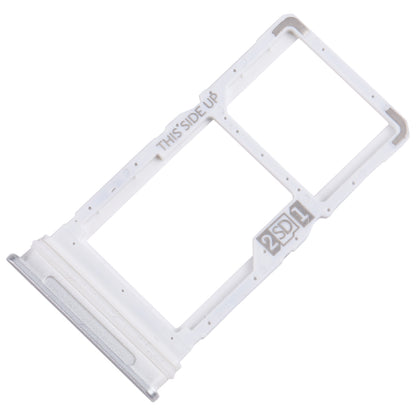 For Motorola One 5G Ace SIM Card Tray + Micro SD Card Tray (Silver)