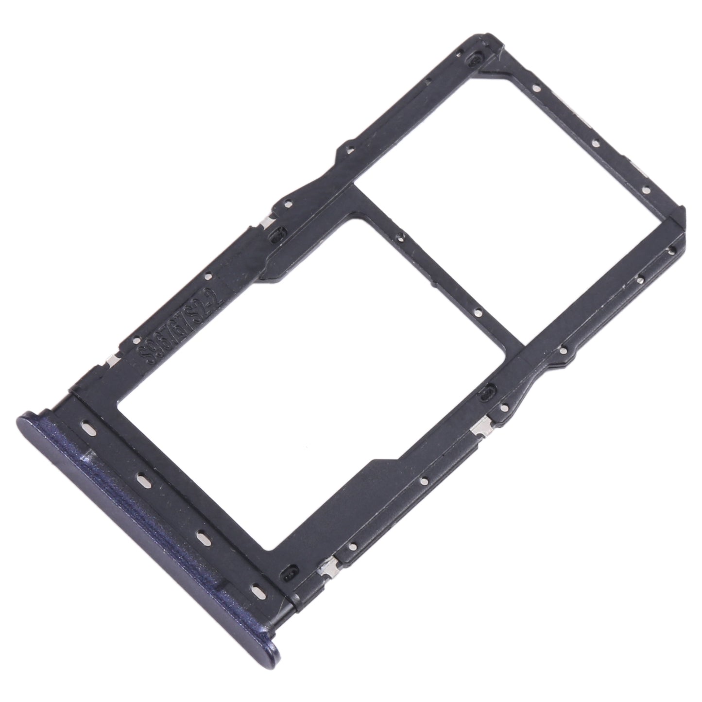 For Motorola Moto G Pure SIM Card Tray + Micro SD Card Tray (Purple)