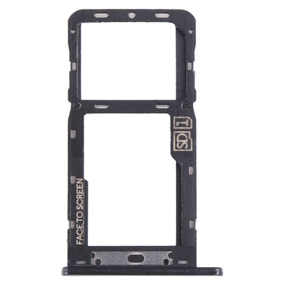 For Motorola Moto G7 Power US Version SIM Card Tray + Micro SD Card Tray (Black)