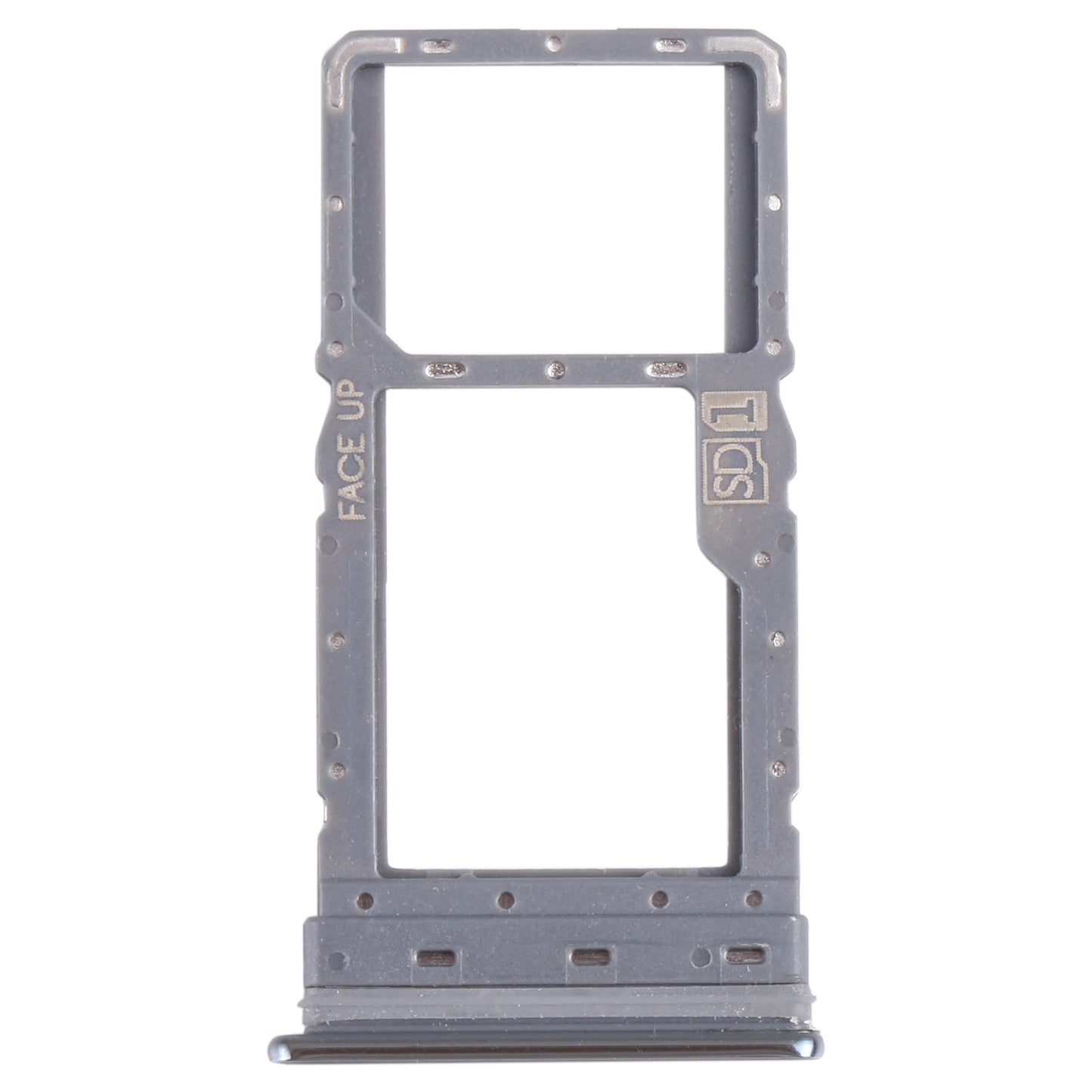 For Motorola Moto G Stylus 2021 SIM Card Tray + Micro SD Card Tray (Silver)