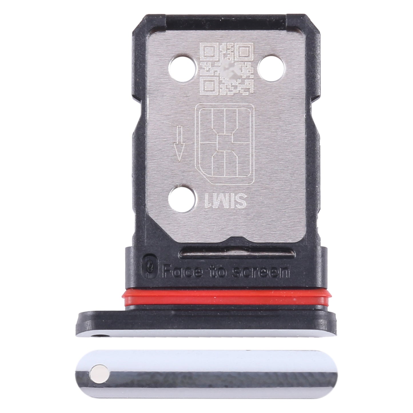 For OnePlus 11R CPH2487 SIM Card Tray + SIM Card Tray (Silver)
