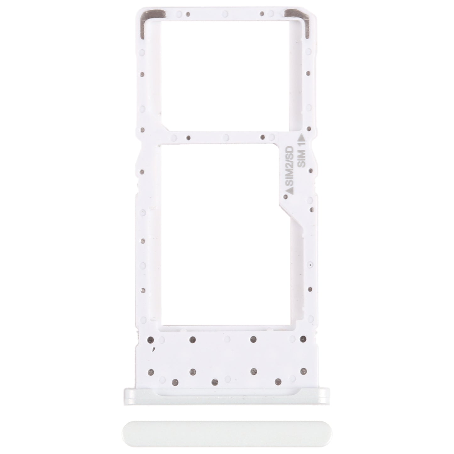 For Nokia X10 Original SIM + SIM / Micro SD Card Tray (White)