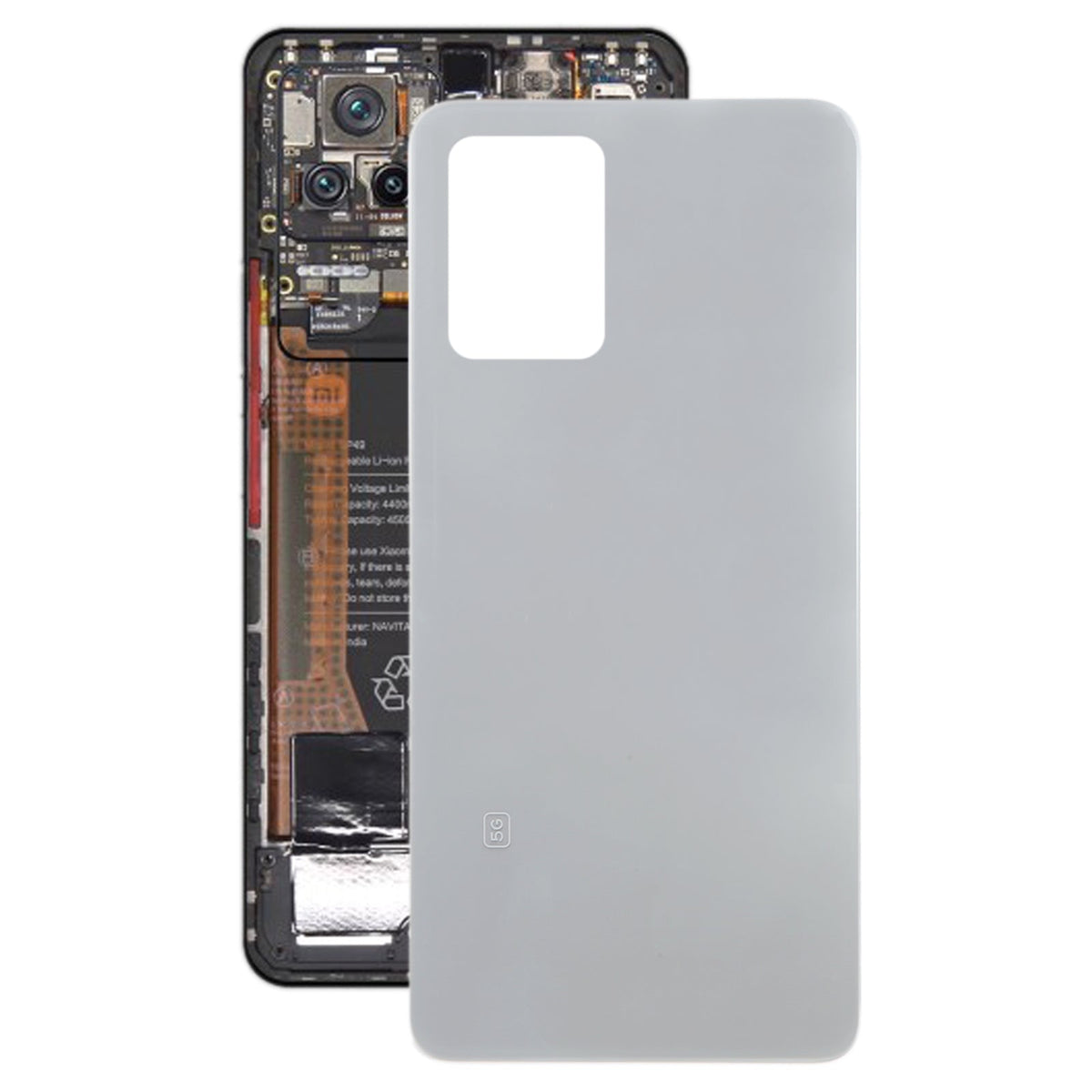 For Xiaomi Poco F4 OEM Glass Material Battery Back Cover(Grey)