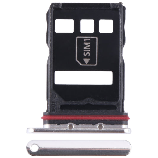 For Huawei P50E SIM + NM Card Tray (Silver)