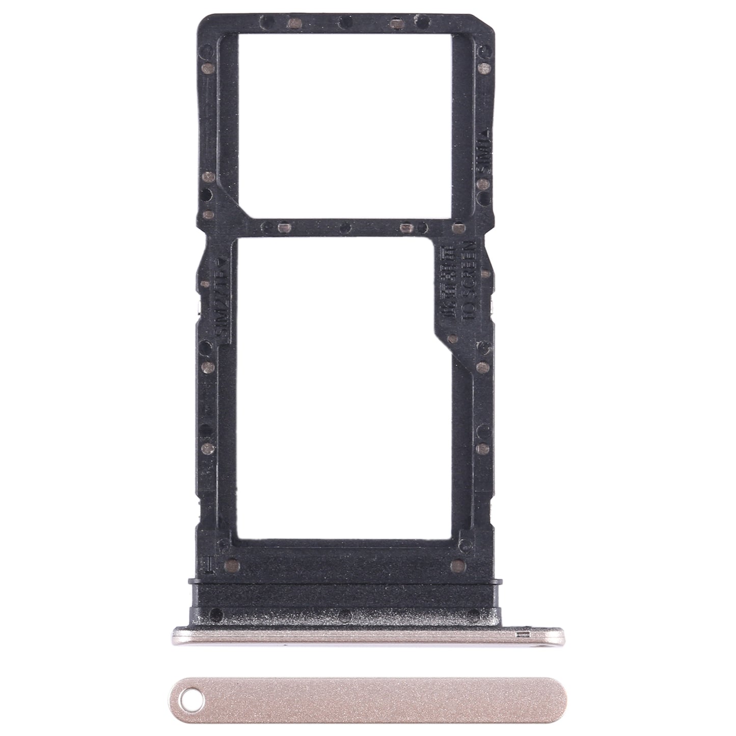 For Huawei Enjoy 30 Plus SIM + SIM / Micro SD Card Tray (Gold)