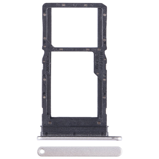 For Huawei Enjoy 30 Plus SIM + SIM / Micro SD Card Tray (Silver)