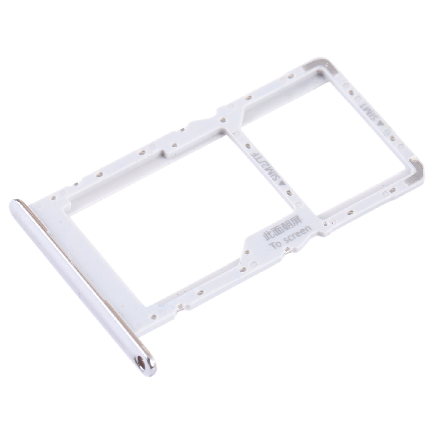 For Huawei Maimang 11 SIM + SIM / Micro SD Card Tray (Silver)