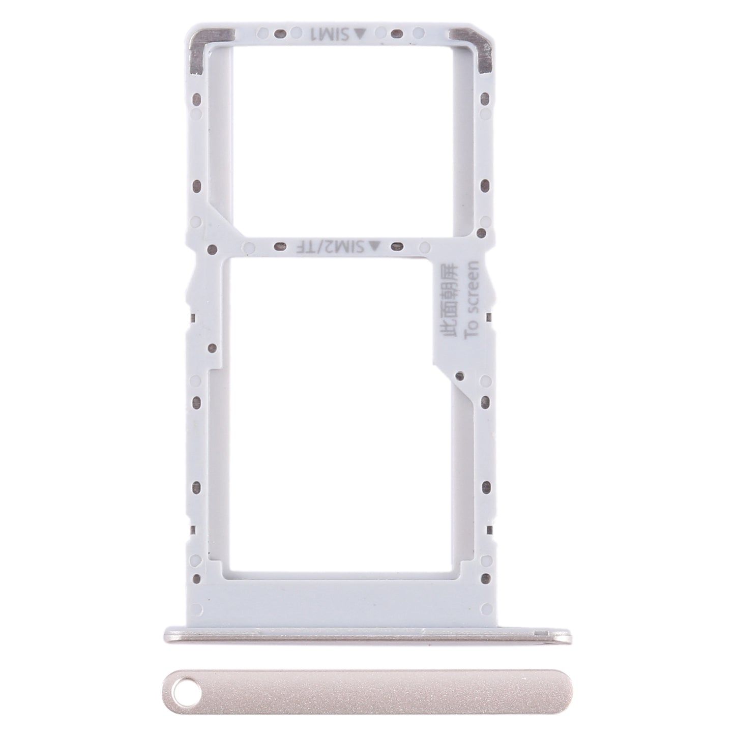 For Huawei Enjoy 60 SIM + SIM / Micro SD Card Tray (Gold)