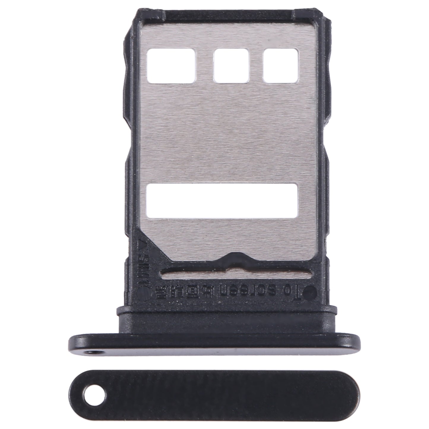 For Huawei Enjoy 50 Plus SIM Card Tray (Black)