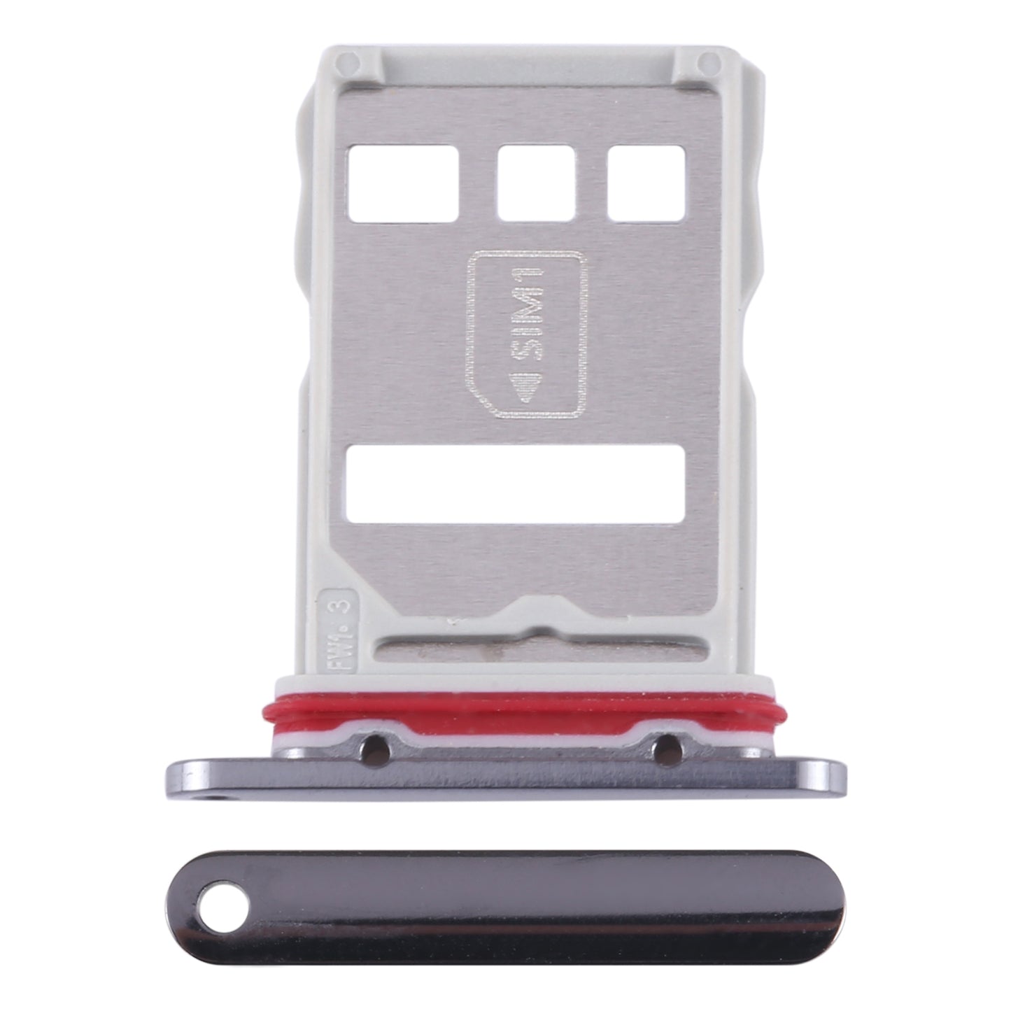For Huawei Mate 50 SIM + NM Card Tray (Black)