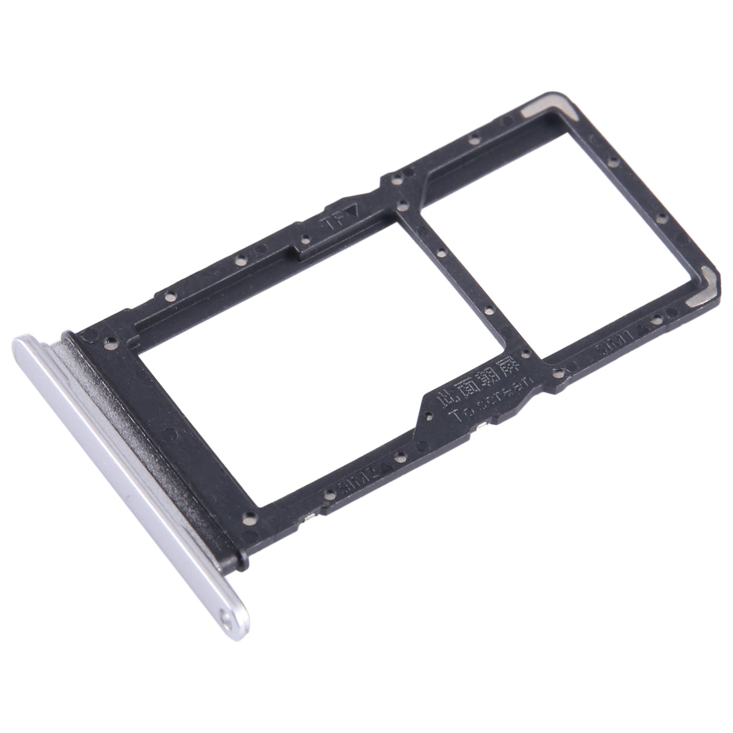 For Honor Play 30 SIM + SIM / Micro SD Card Tray (Silver)