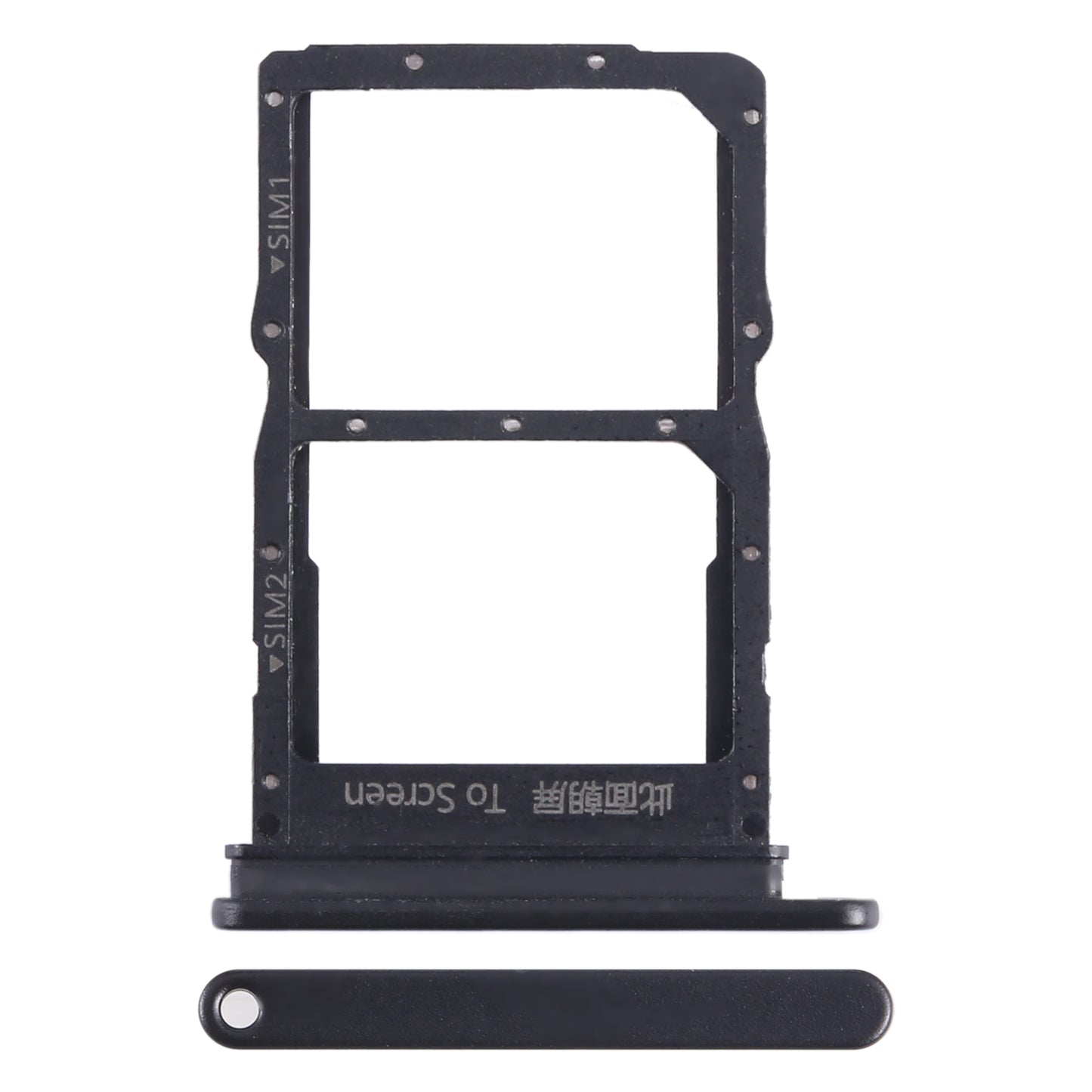 For Honor Play 20 Pro SIM + SIM Card Tray (Black)