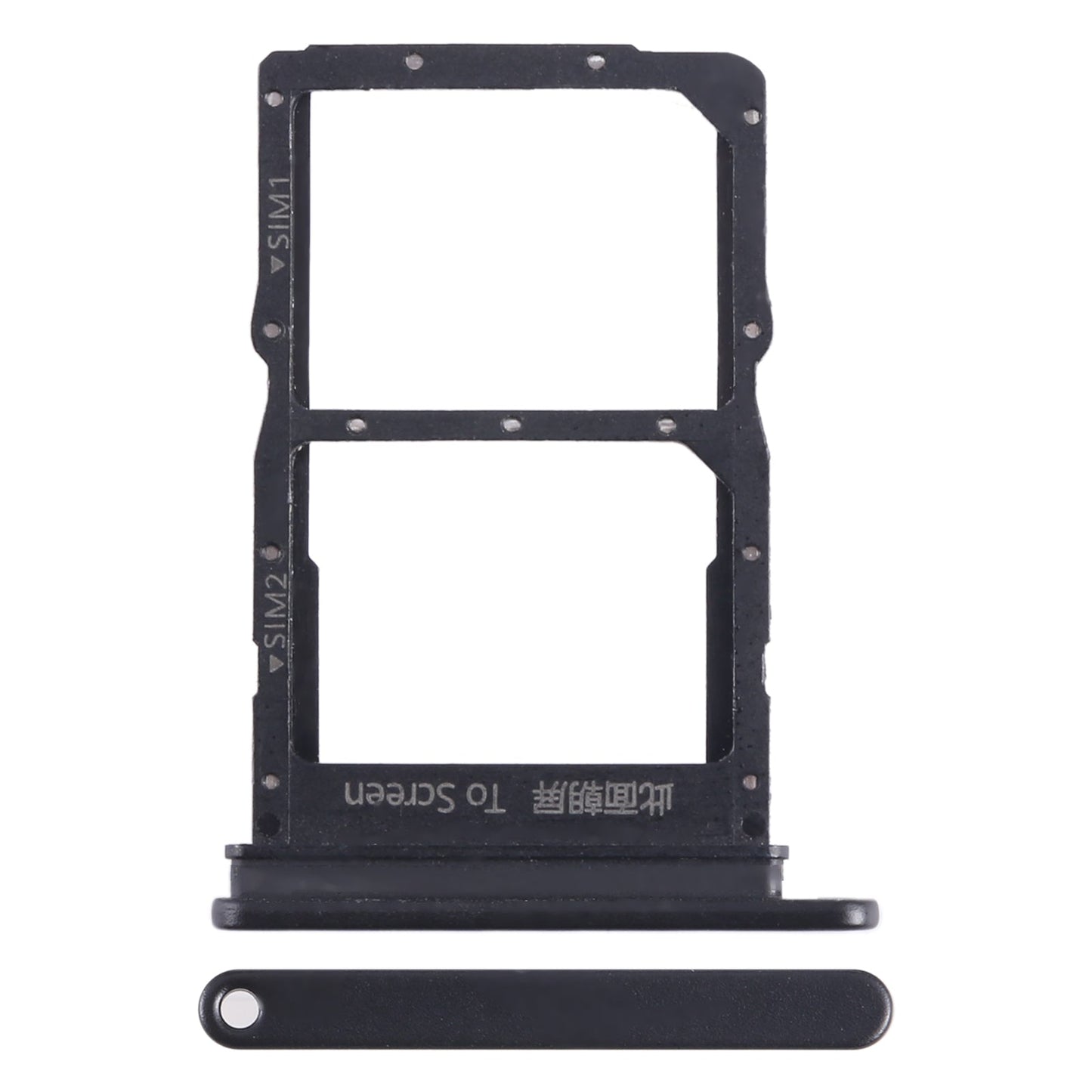 For Honor Play 20 Pro SIM + SIM Card Tray (Black)