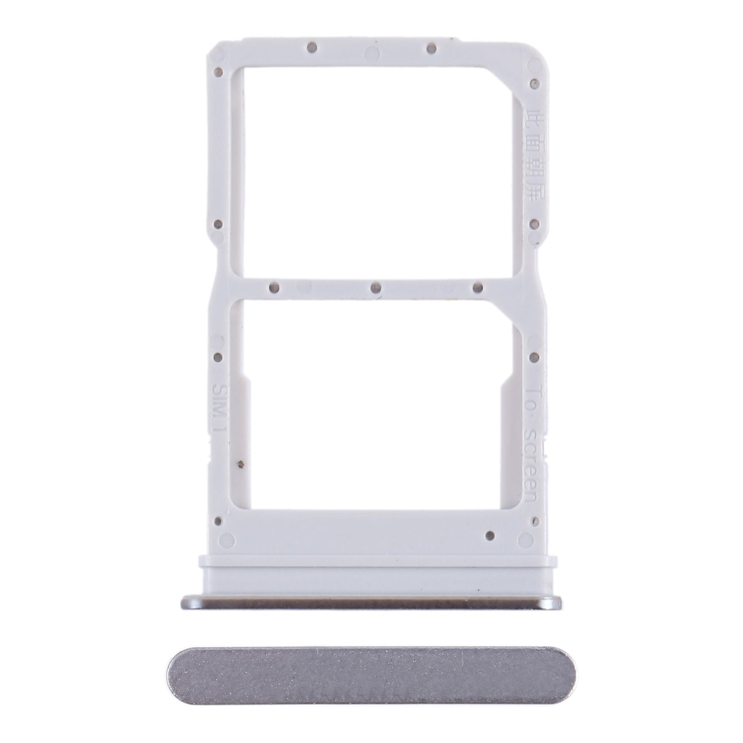 For Honor X8 SIM + SIM Card Tray (Silver)