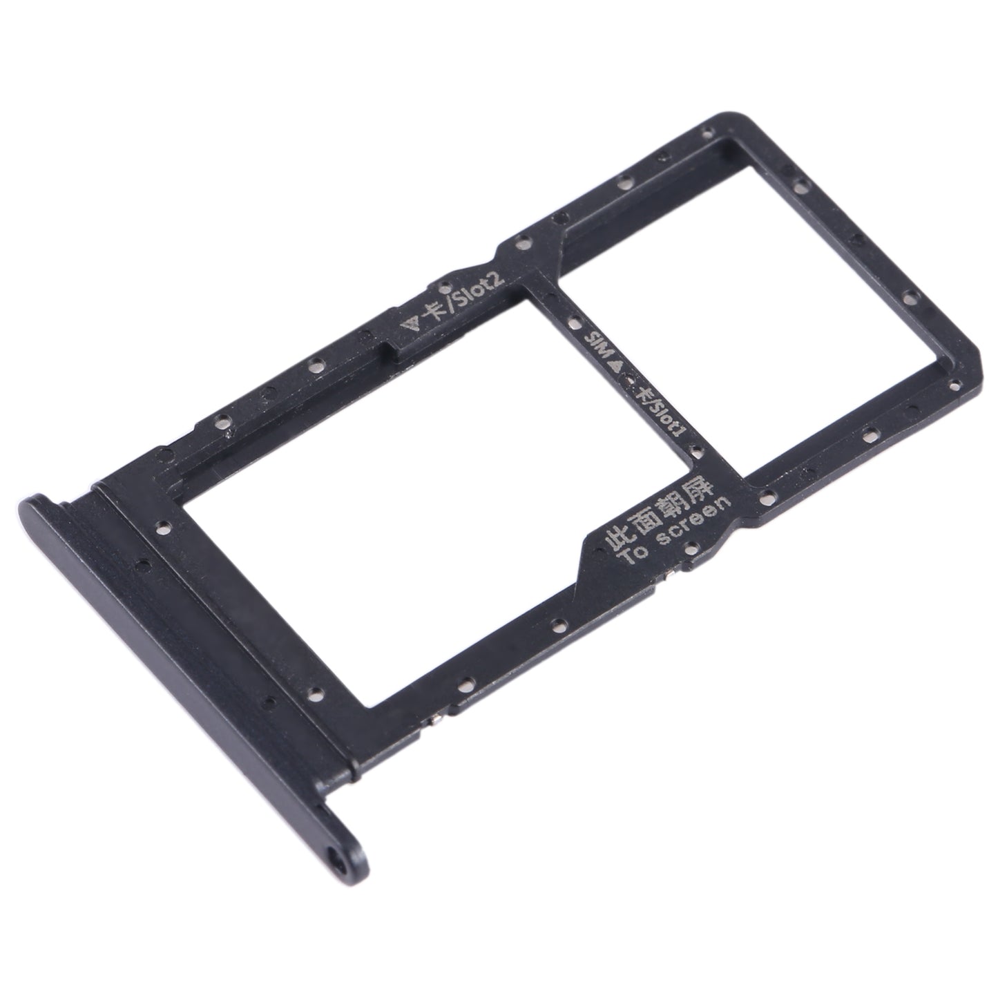 For Honor Play 20A SIM + SIM / Micro SD Card Tray (Black)