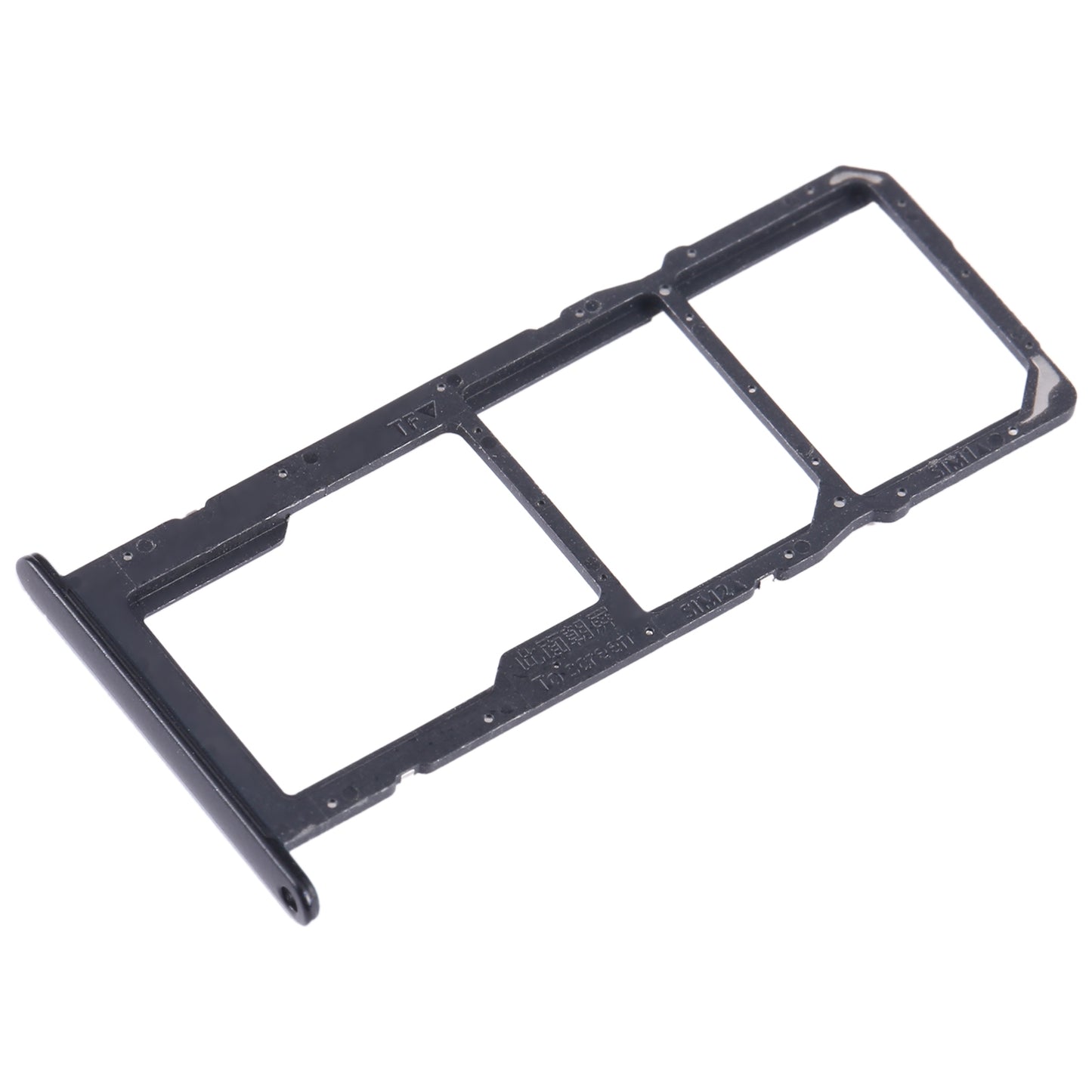 For Honor 10X Lite SIM + SIM + Micro SD Card Tray (Black)