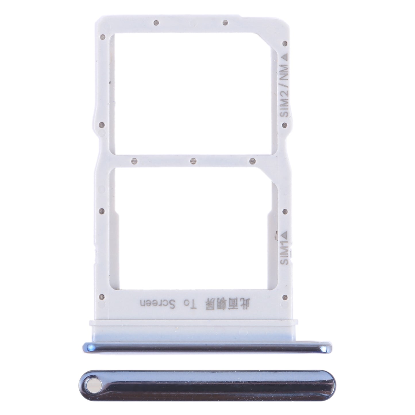 For Honor X10 Pro SIM + SIM / NM Card Tray (Silver)