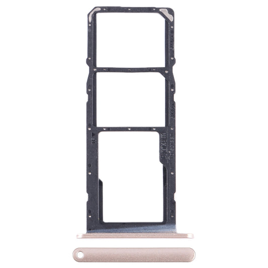 For Honor X10 Lite SIM + SIM + Micro SD Card Tray (Gold)