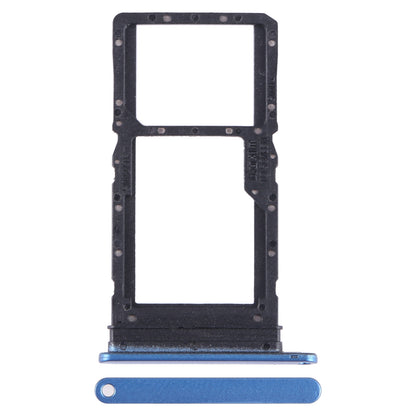 For Honor X7a SIM + SIM / Micro SD Card Tray (Blue)