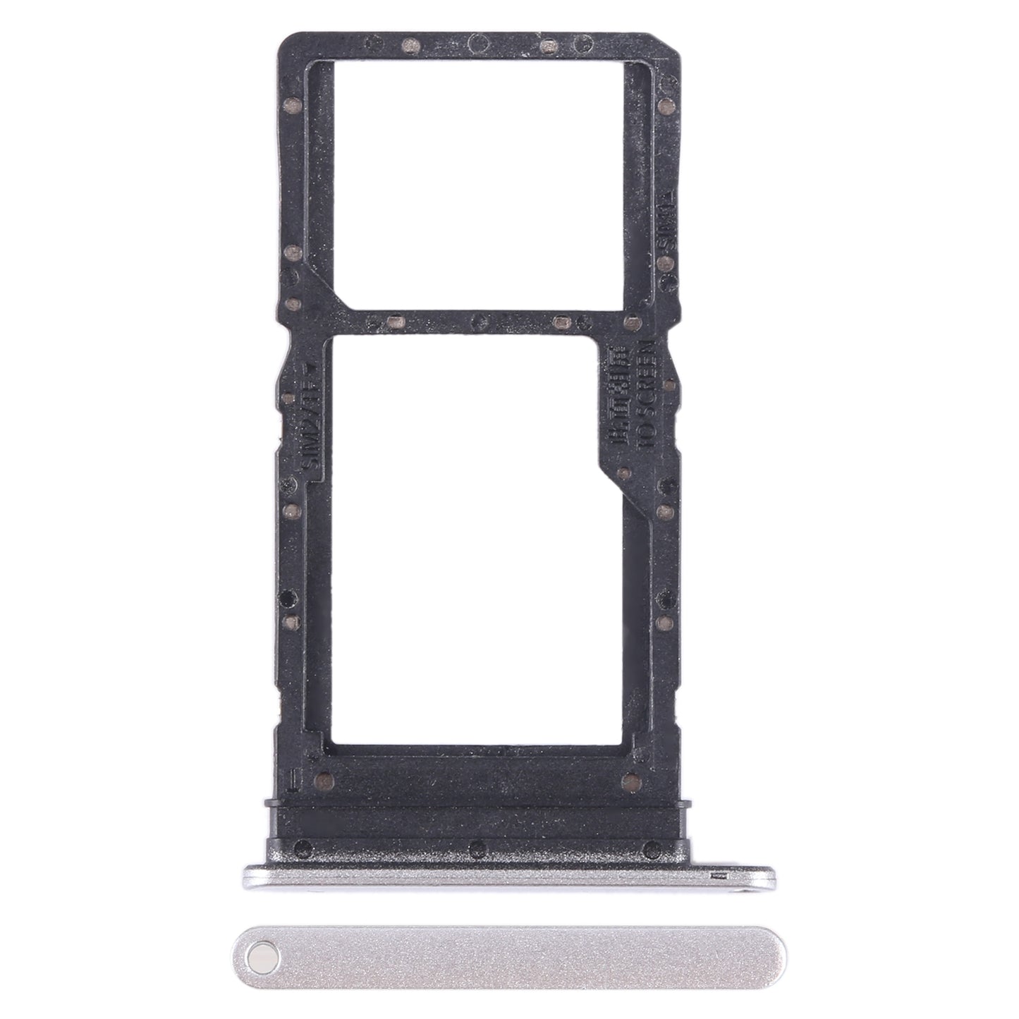 For Honor X7a SIM + SIM / Micro SD Card Tray (Silver)