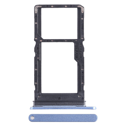 For Honor Play6C SIM + SIM / Micro SD Card Tray (Blue)