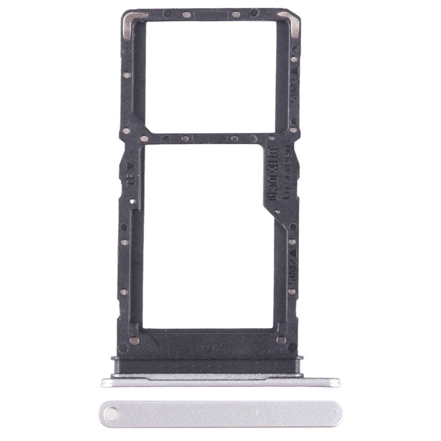 For Honor X8 5G SIM + SIM / Micro SD Card Tray (Silver)