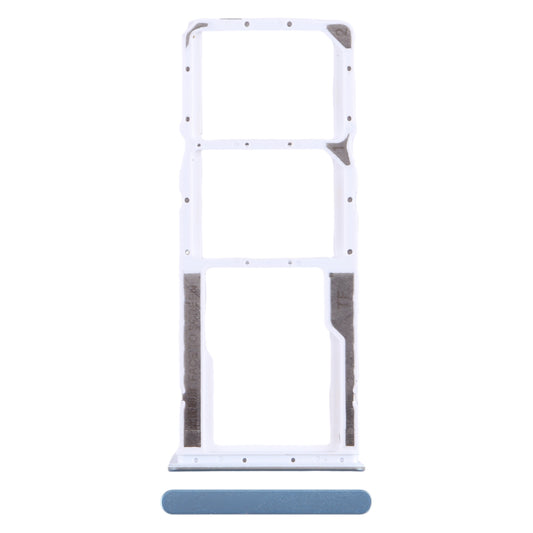 For Xiaomi Poco M4 Pro SIM Card Tray + SIM Card Tray + Micro SD Card Tray (Baby Blue)
