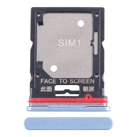 For Xiaomi Redmi K50i SIM Card Tray + SIM Card Tray / Micro SD Card Tray (Blue)